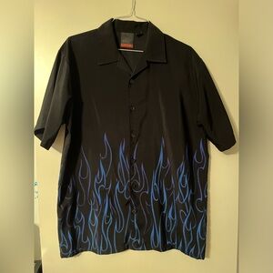 Men’s camp style biker shirt L